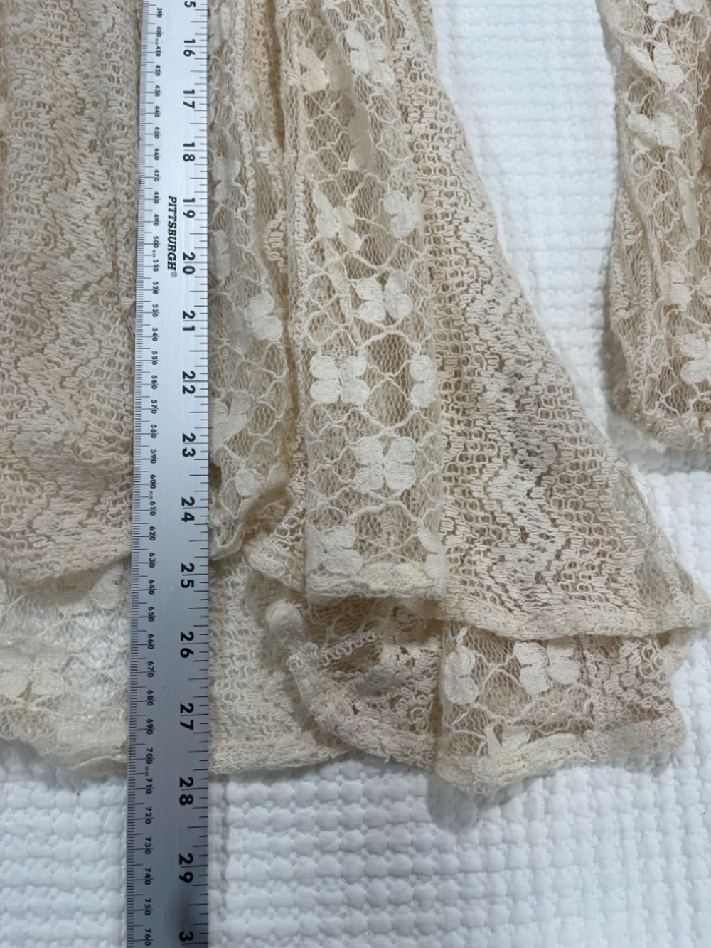 Free People Casablanca Embroidered Lace Boho Tunic Top Festival Bell Sleeve S - Picture 7 of 11